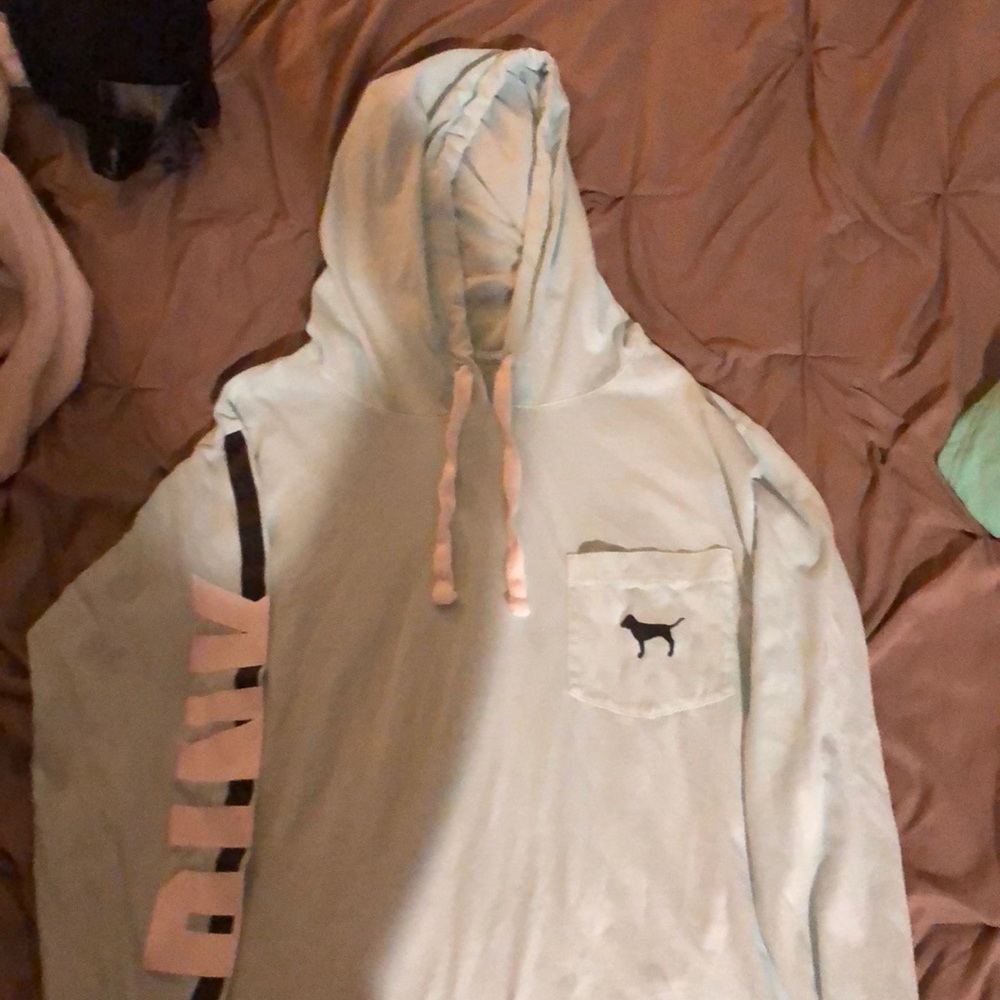 PINK long sleeve shirt with hood